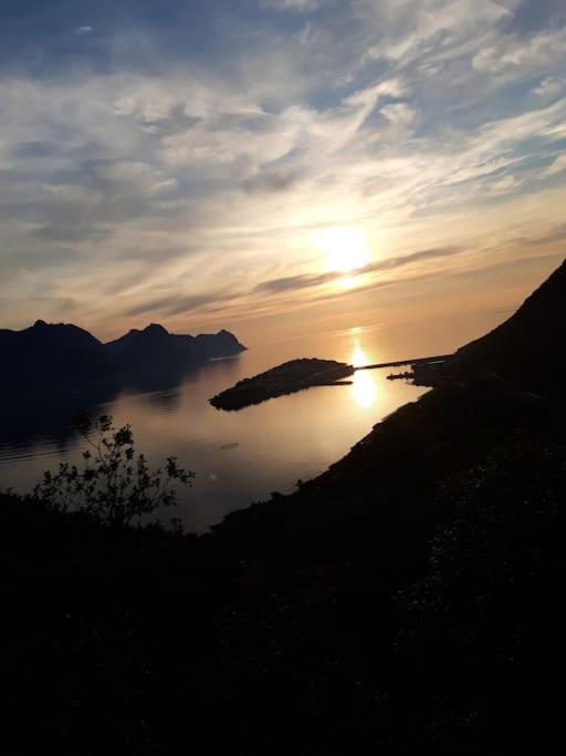 Senja, Husoy I Senja. Leilighet Med Utsikt Over Fjord Og Fjell Tofta Luaran gambar